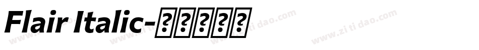 Flair Italic字体转换